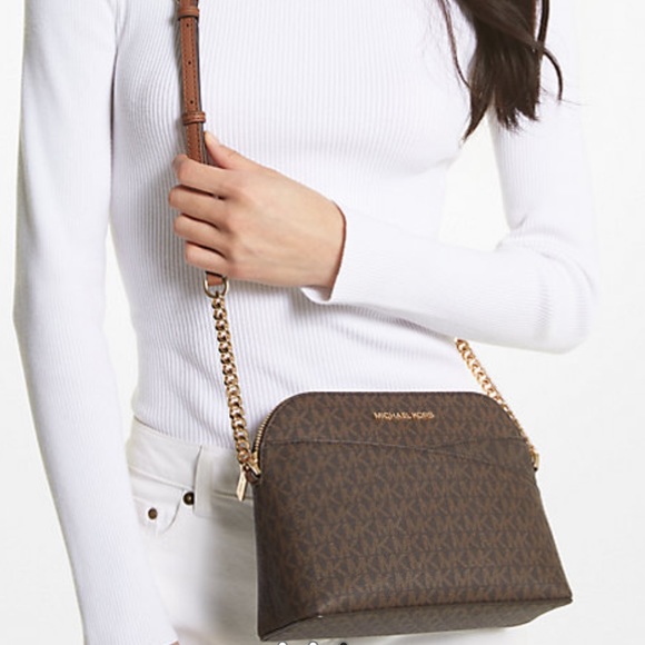 MICHAEL KORS
Jet Set Travel Medium Logo Dome Crossbody Bag
Brown 
NWT - Picture 2 of 16